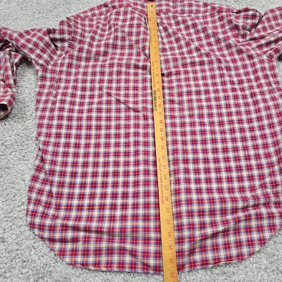 Ralph Lauren Blake Shirt Mens XL Plaid Button Up Long‎ Sleeve Blue Pony Preppy - Picture 8 of 10
